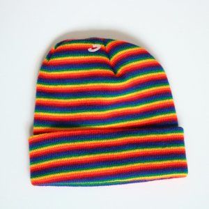Rainbow Beanie NWT